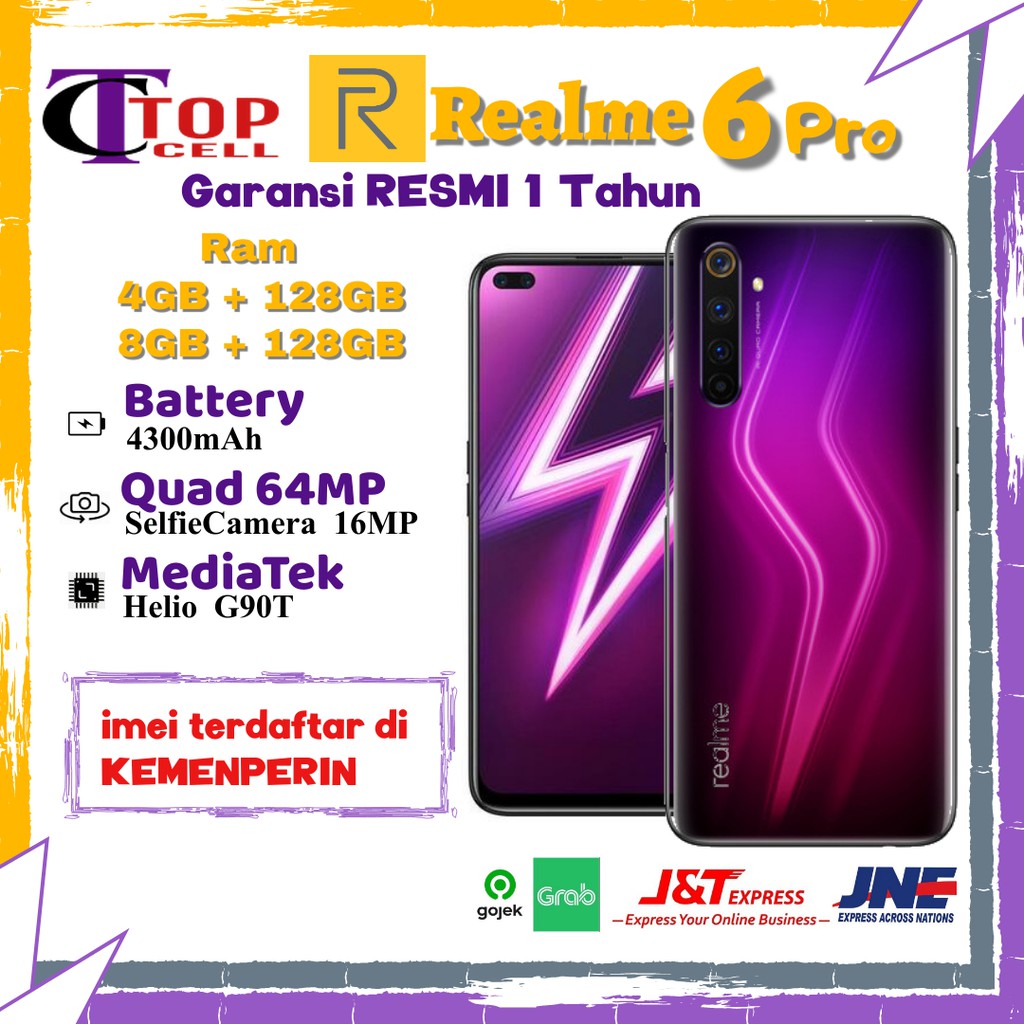 Realme 6Pro Ram 8GB+128GB Garansi Resmi Realme Indonesia