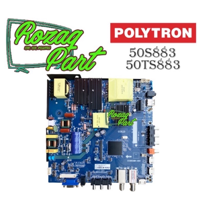Mesin Mainboard Mpeg Modul TV Polytron Type PLD 50TS883 50S883 50TS 883 50S 883