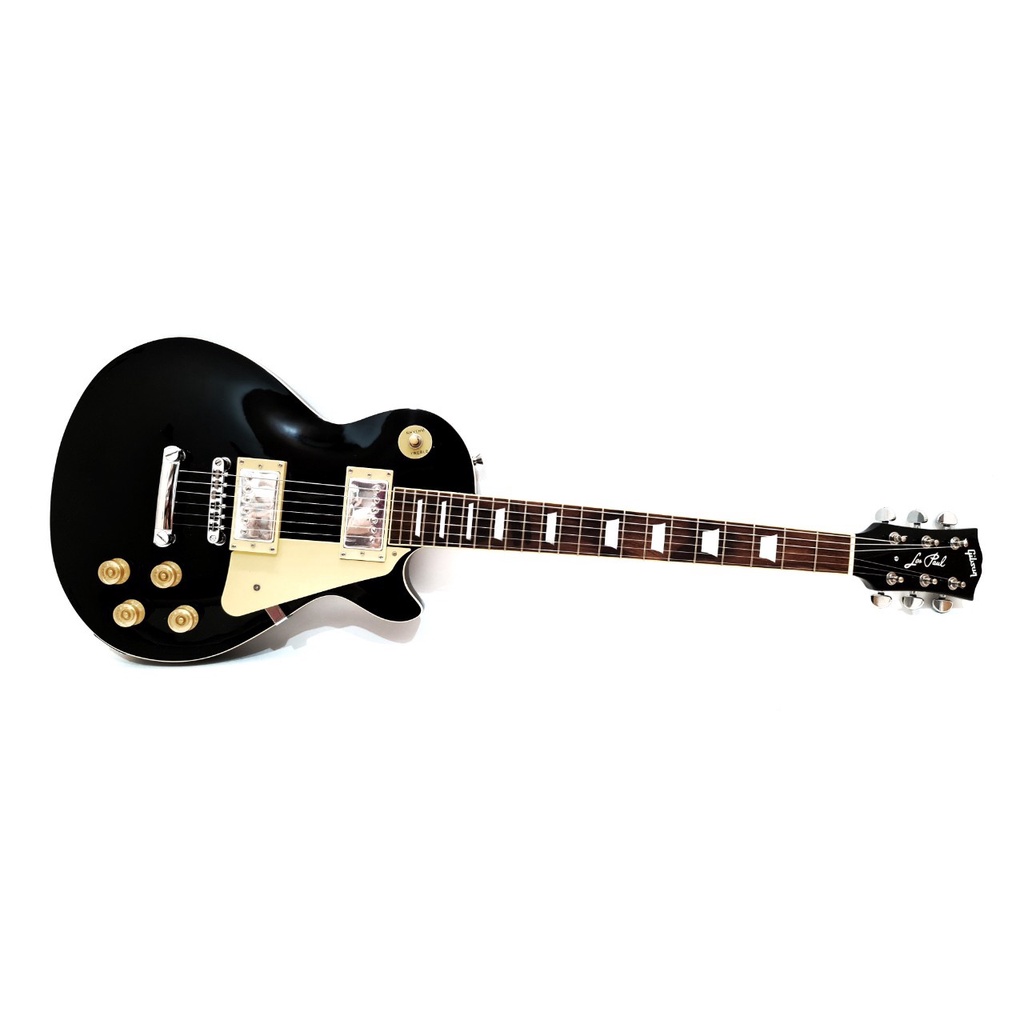 Gitar Elektrik Merk Gibson Les Paul Warna Hitam Black Listrik LesPaul Bonus Tas dan Kabel Jack Murah