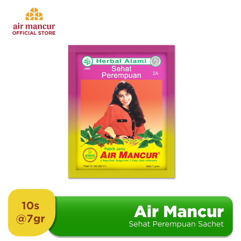 

Air Mancur Jamu Serbuk Sehat Perempuan 10x7gr - Menyegarkan Badan