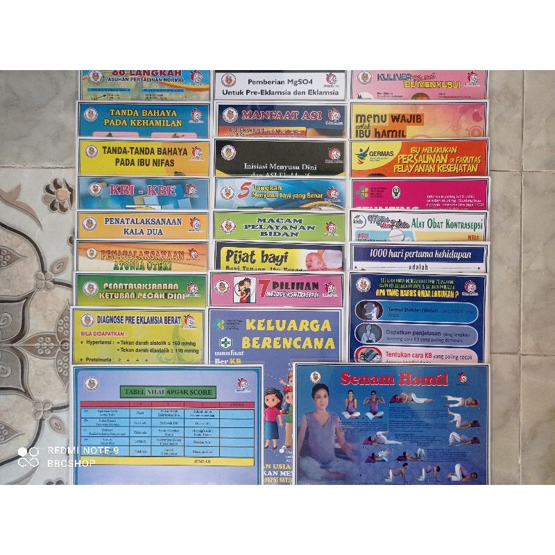 Jual PAKET POSTER KESEHATAN IBU DAN ANAK (25 LEMBAR POSTER LAMINATING ...