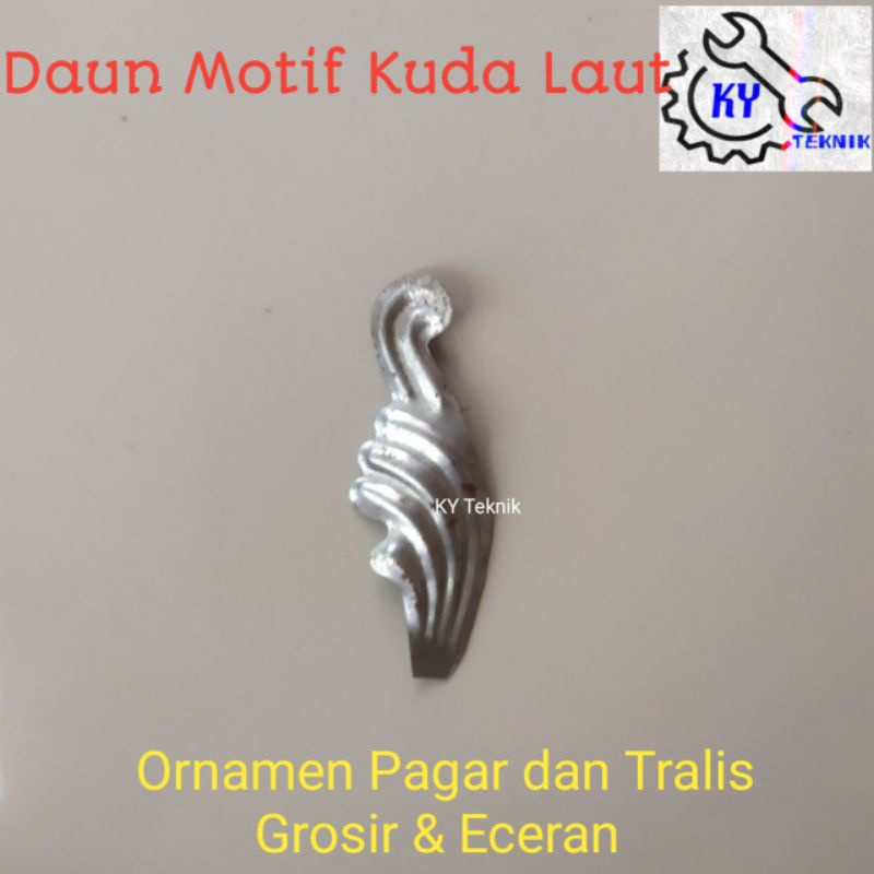 Ornamen Pagar Besi Daun Motif Kuda Laut Harga Terjangkau-Pagar Rumah-Dekorasi Rumah