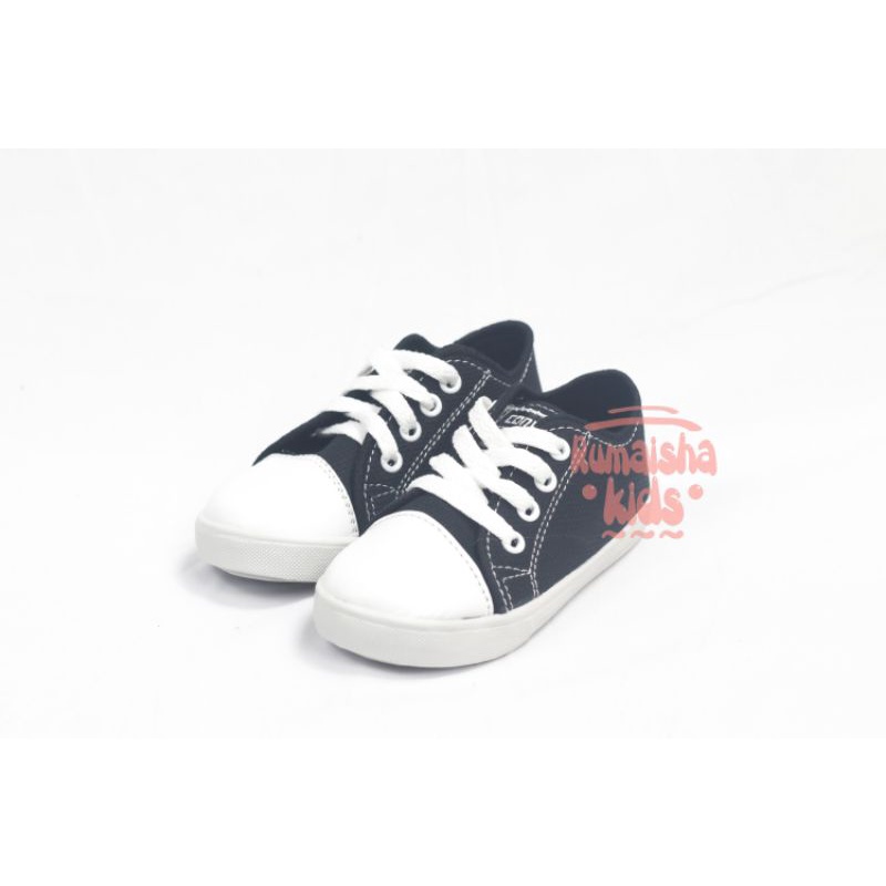 SEPATU ANAK LAKI-LAKI/PEREMPUAN  SHOES CT PENDEK / SEPATU KETS ANAK TERKEREN TERLARIS HITAM - soft b