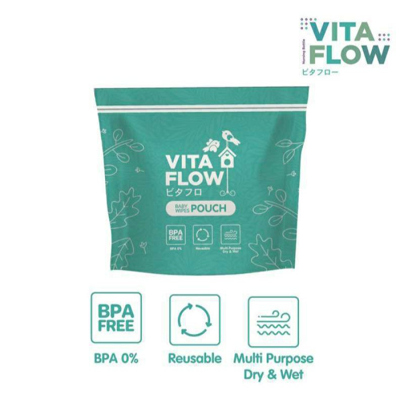 Vita Flow Baby Wipes Pouch Isi 10's