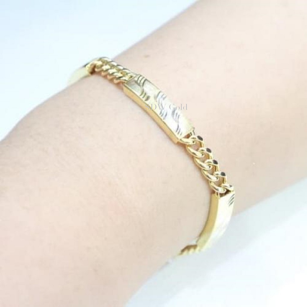 Gelang Emas Hollow Plat 8K - SDW Gold -