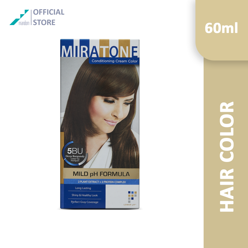 Miratone Pewarna Rambut 5BU Deep Burgundy 60ml