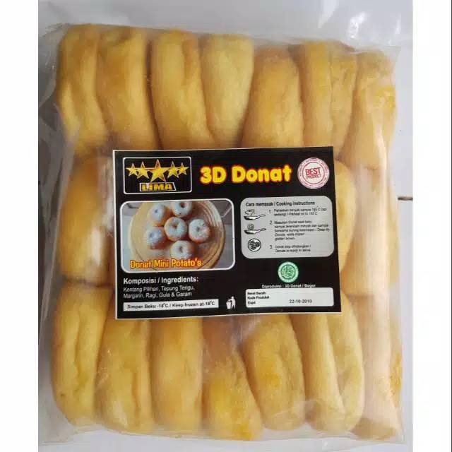 

Donat kentang 3D isi 20 pcs