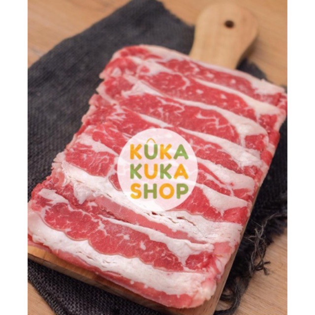 Daging sapi Beef Slice US Shortplate FRESH CUT Premium Karubi