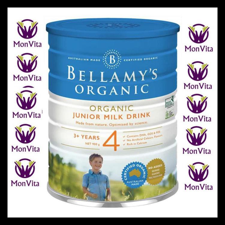 

ORI Bellamy's Organic Junior Milk Drink Step 4 900g Bellamys