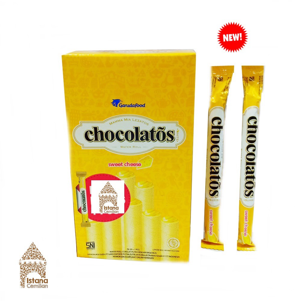 

Chocolatos Wafer Roll Sweet Cheese isi 24 pcs