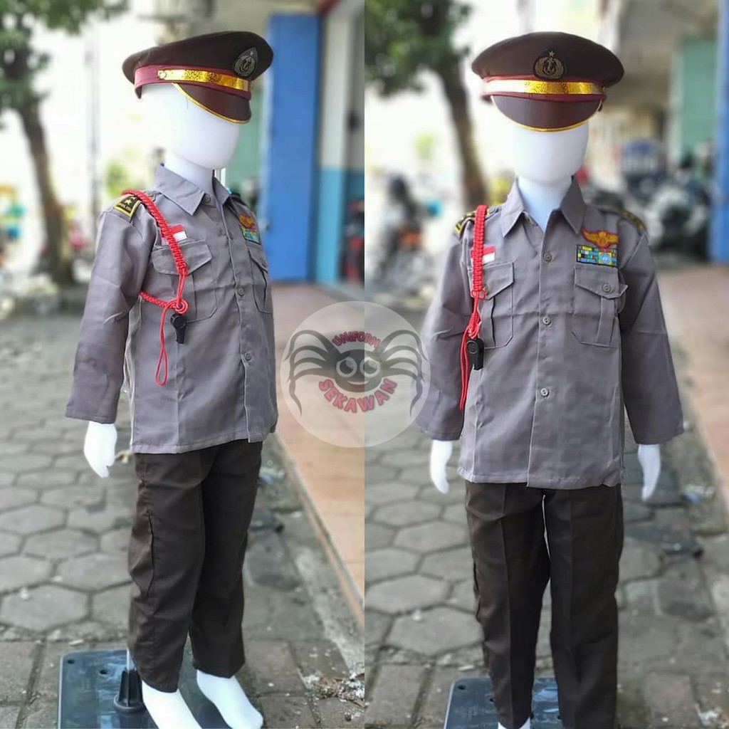 Baju Polisi Anak Seragam Karnaval Anak Polisi