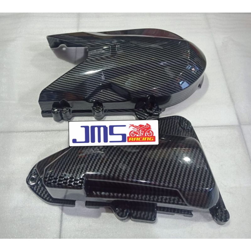 tutup cover carbon cvt dan filter hawa beat deluxe beat street 2020 scoopy new genio zoro