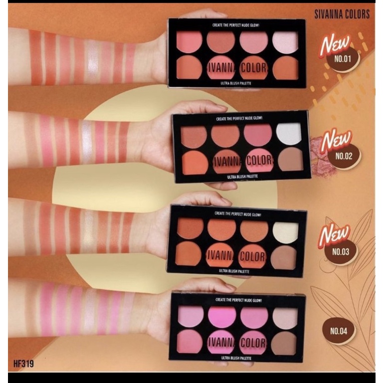 SIVANNA COLORS Ultra Blush On Pallete