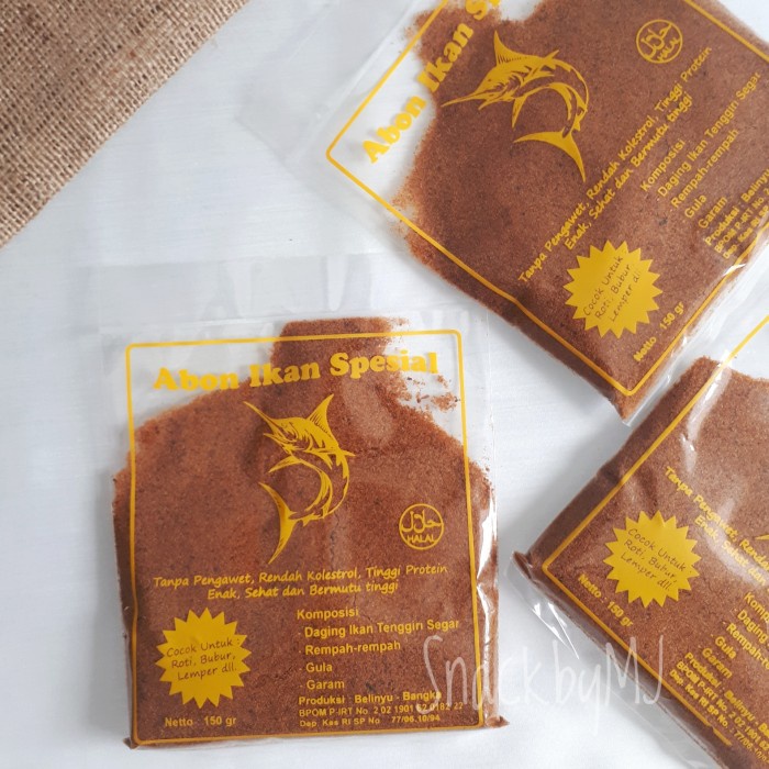 

ABON- ABON IKAN TENGGIRI SAMBEL LINGKUNG KUALITAS SUPER/PREMIUM ASLI BANGKA -MAKANAN-KERING.