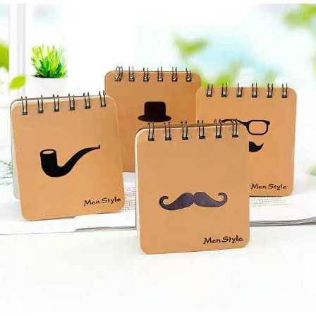 

BS161 Buku Catatan Notebook Memo Mini Model Men Style Mustache