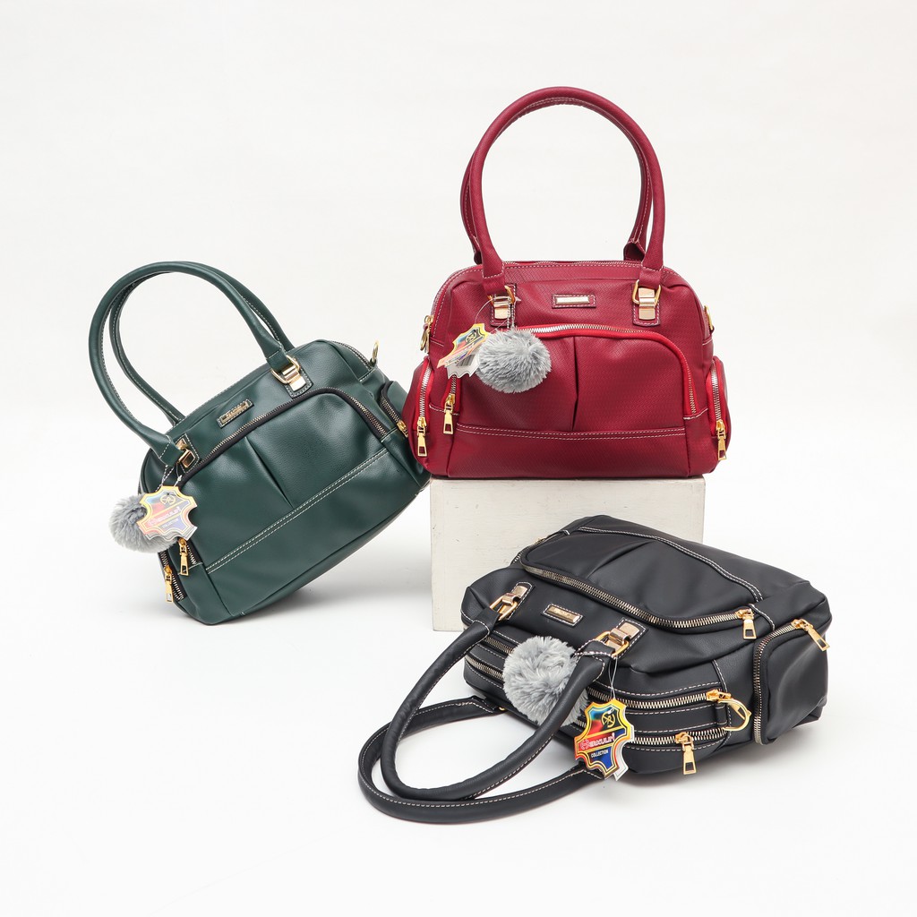 Herkulin Seri-3472 Tas Selempang & Bahu Wanita 3 Ruang Ukuran Besar