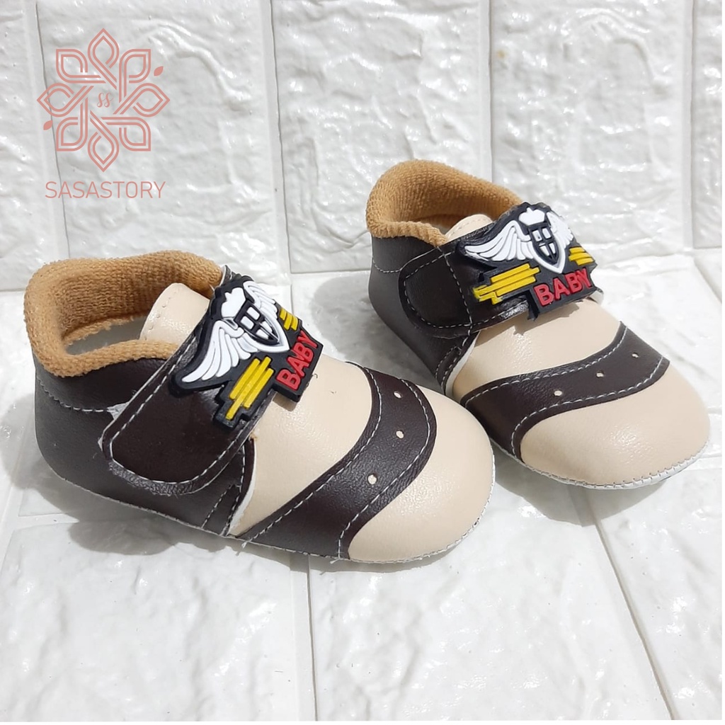 SEPATU PREWALKER BABY BAYI ANAK LAKI-LAKI 0-12 BULAN CP04