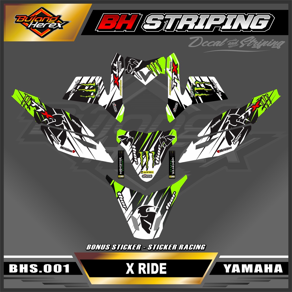 Sticker Decal X Ride 115 - Sticker Decal Full Body Motor X Ride 115. BHS-001
