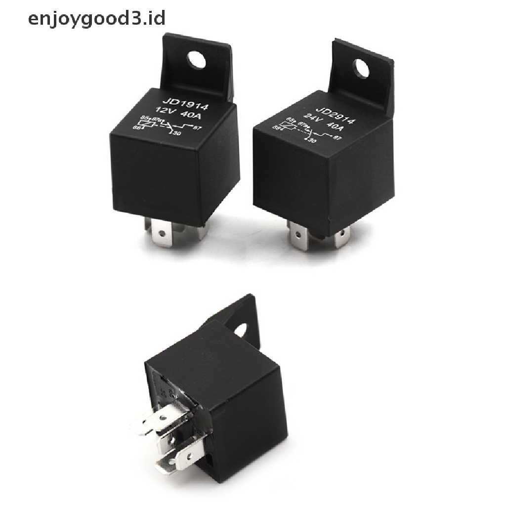 (Id) Relay 5-pin 40a Dc 12v / 24v Untuk Lampu Depan Mobil