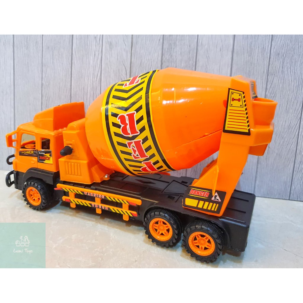 Mainan Truk Konstruksi Molen Construction Mixer Truck Friction BP8036