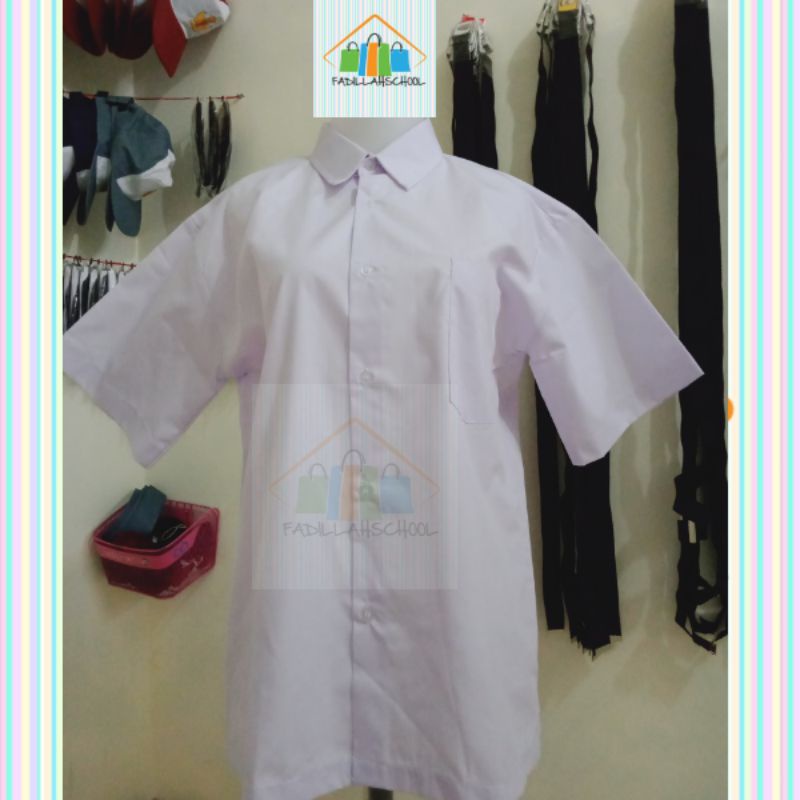 baju kemeja Polos Pendek SD/SMP/SMA seragam sekolah