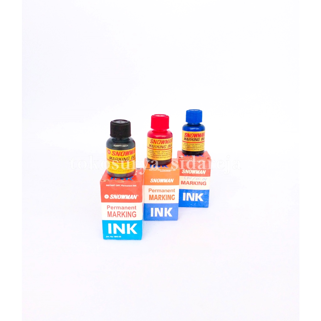 

TINTA REFILL SPIDOL SNOWMAN ORIGINAL PERMANENT (HITAM,MERAH,BIRU)