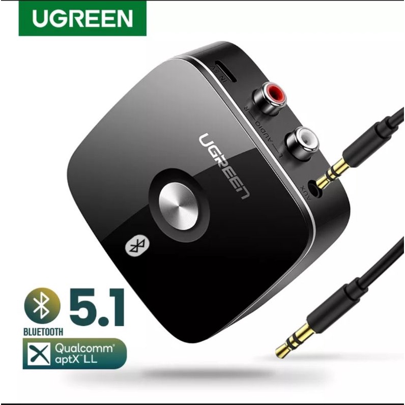 Ugreen Bluetooth 5.1 Aux / RCA Adapter Receiver aptX LL 2 Rca + Aux 3.5mm Wireless