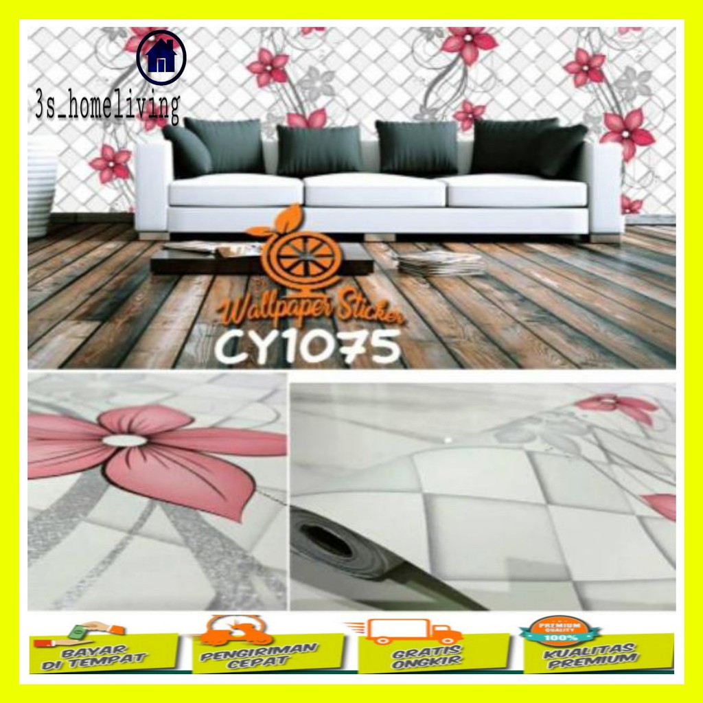 (COD) Wallpaper Dinding Anyaman Abu / Wallpaper Anyaman Abu / Wallpaper  / Wallpaper Merah 500