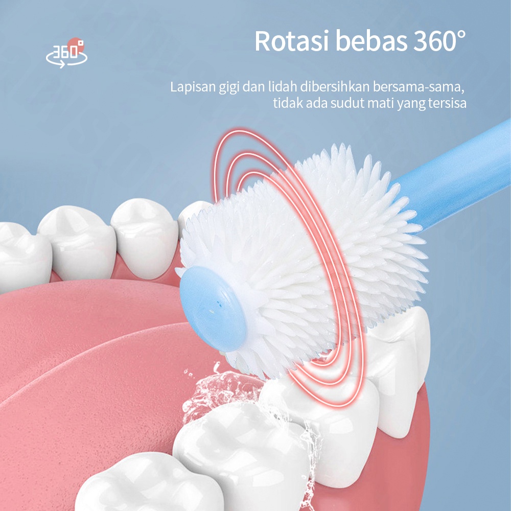 Halobaby 360 Baby Toothbrush / Sikat Gigi Bayi Silicon