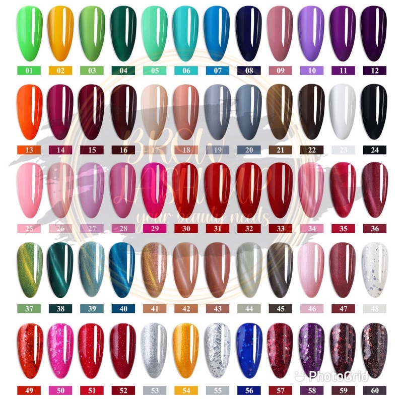 31-60 FULL BEAUTY GEL POLISH 7.3ml KUTEK GEL FULL BEAUTY TAHAN 2 BULAN NAILART GEL POLISH