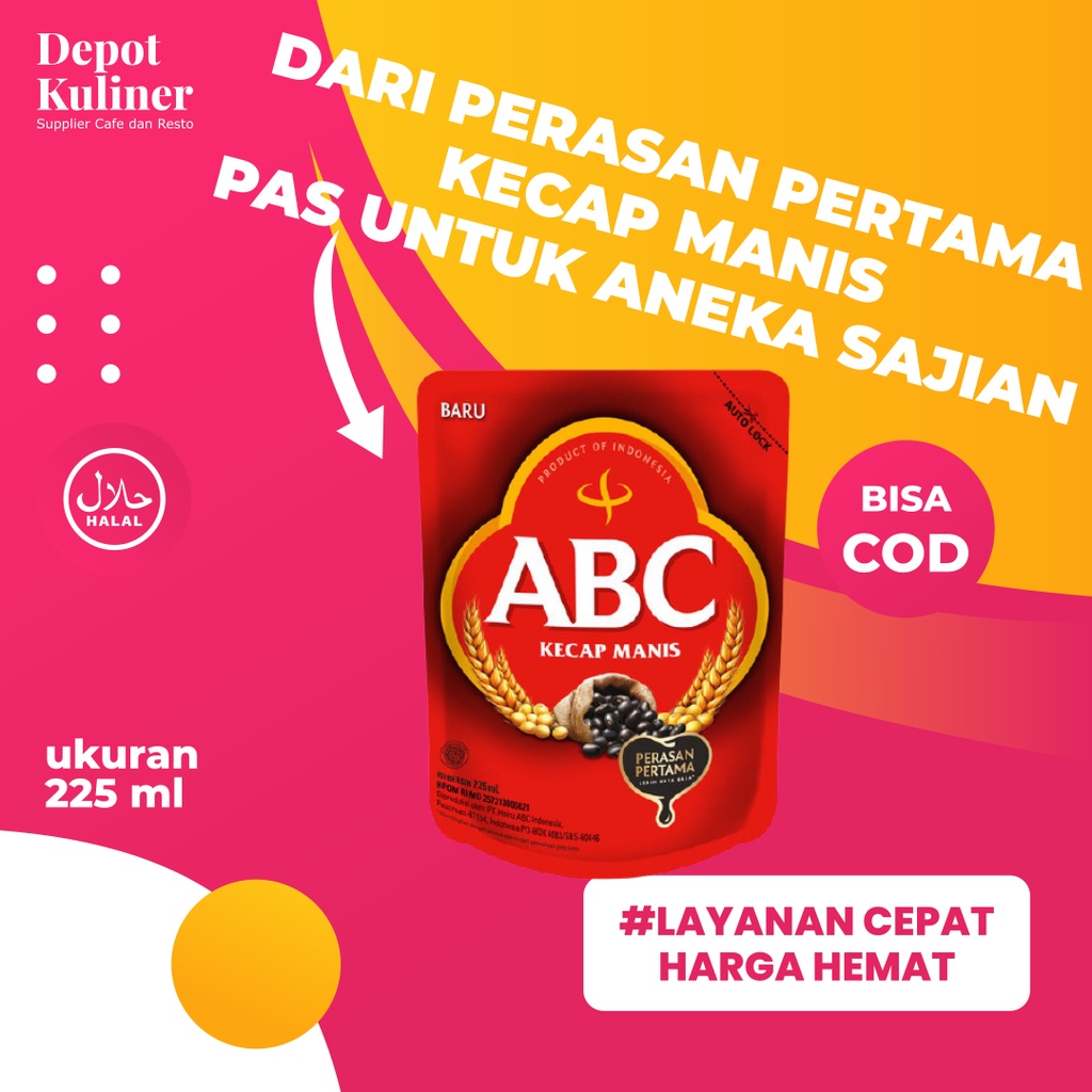 Kecap Manis ABC Refill 225ml Pouch