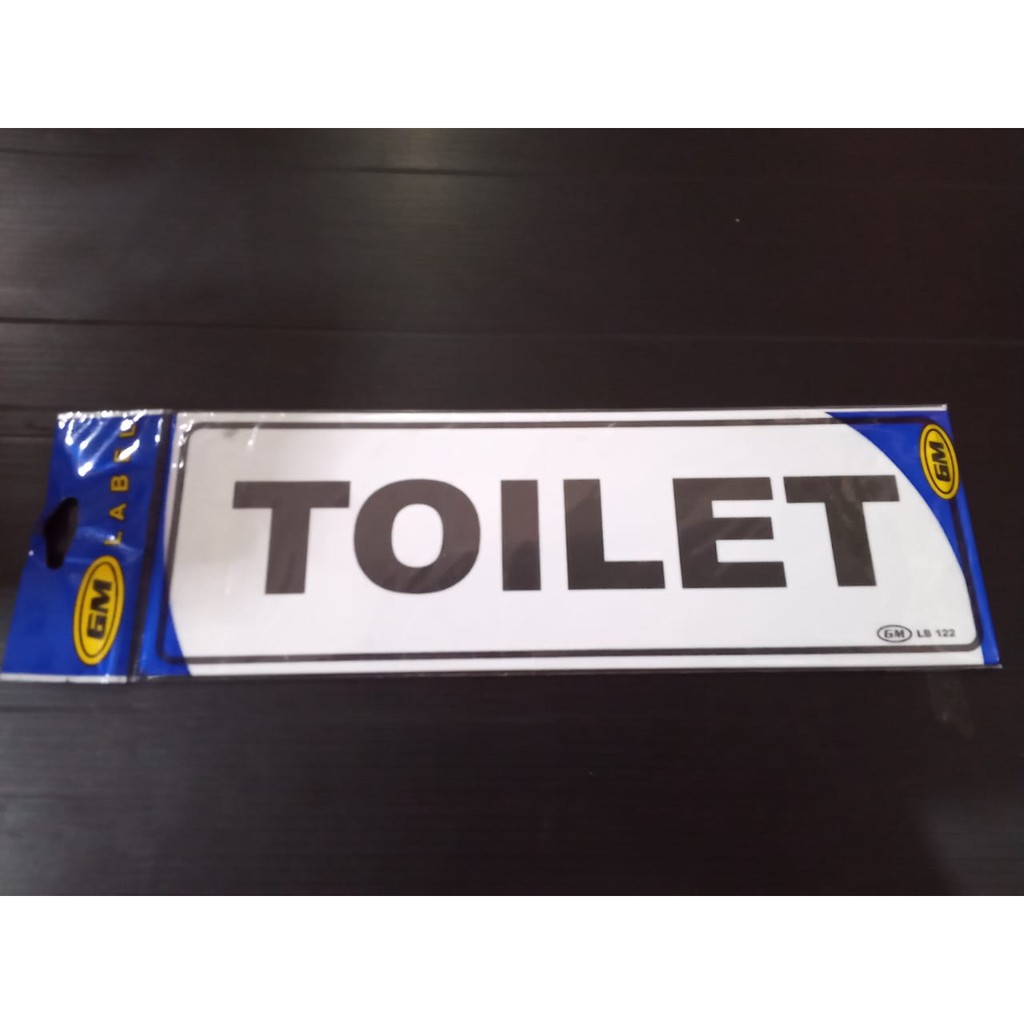 

Label GM Toilet/Label Toilet
