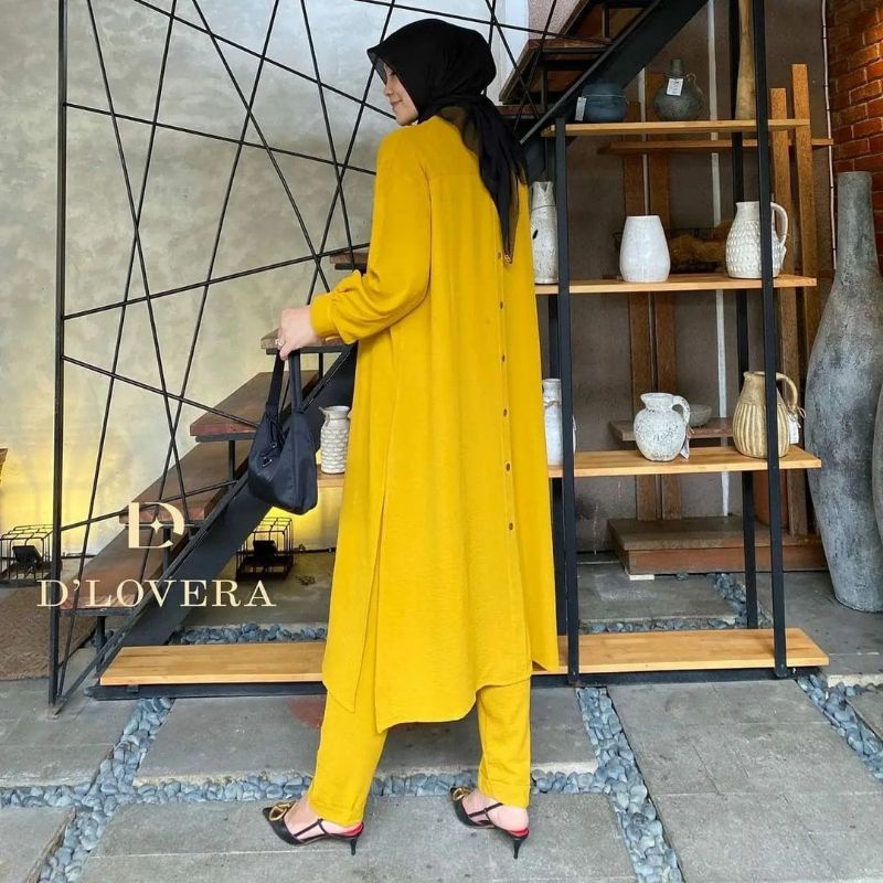 Vira One Set Fashion Muslim Jumbo Ld 120 cm  Setelan Wanita Kekinian Terbaru Bahan Katun Crinkle Air Flow Premium Harga Kompetitif Murah-1