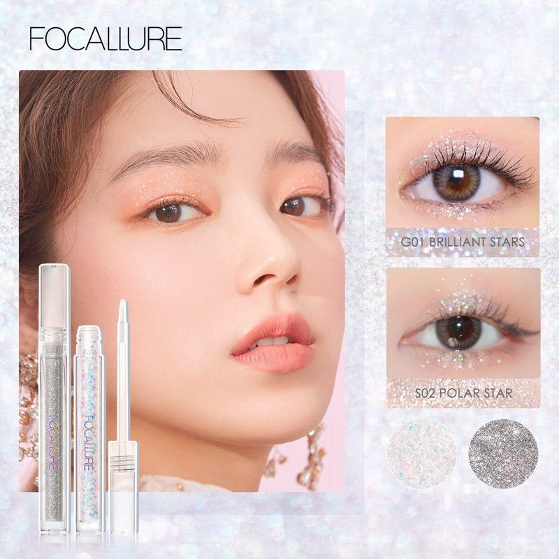 FOCALLURE Glitering Liq Eyeshadow 1.5ml