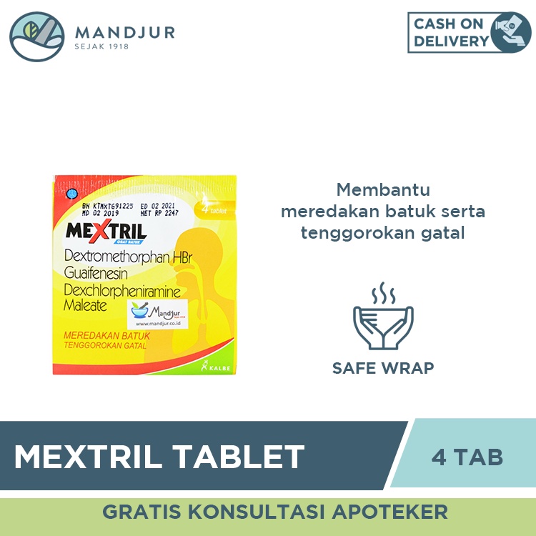 Mextril Tablet - Obat Batuk dan Flu