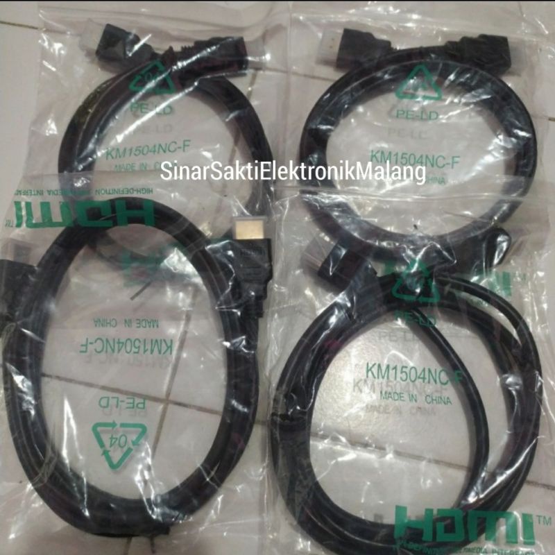 Kabel HDMI to HDMI 1.5m 1,5 meter 1,5m 1.5 Male to Male Konektor Komputer STB