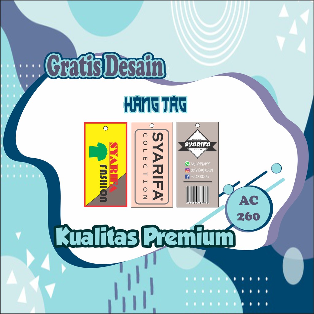 

HANG TAG BAJU / HANG TAG PAKAIAN / CETAK HANG TAG / LABEL BAJU
