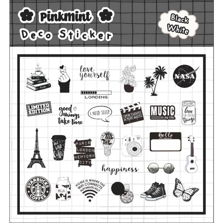 

STICKER AESTHETIC BLACK & WHITE