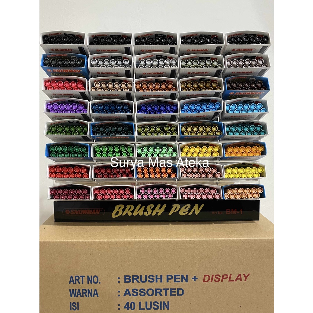 

Brush Pen Snowman + Bonus Display