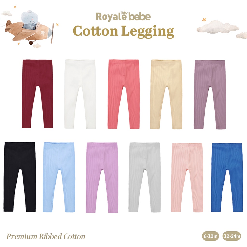 ROYALE BEBE Cotton Celana Legging Super Royale Bebe 0-24 Bulan