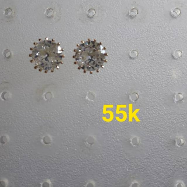 Anting Perak Lapis Emas 18 Karat