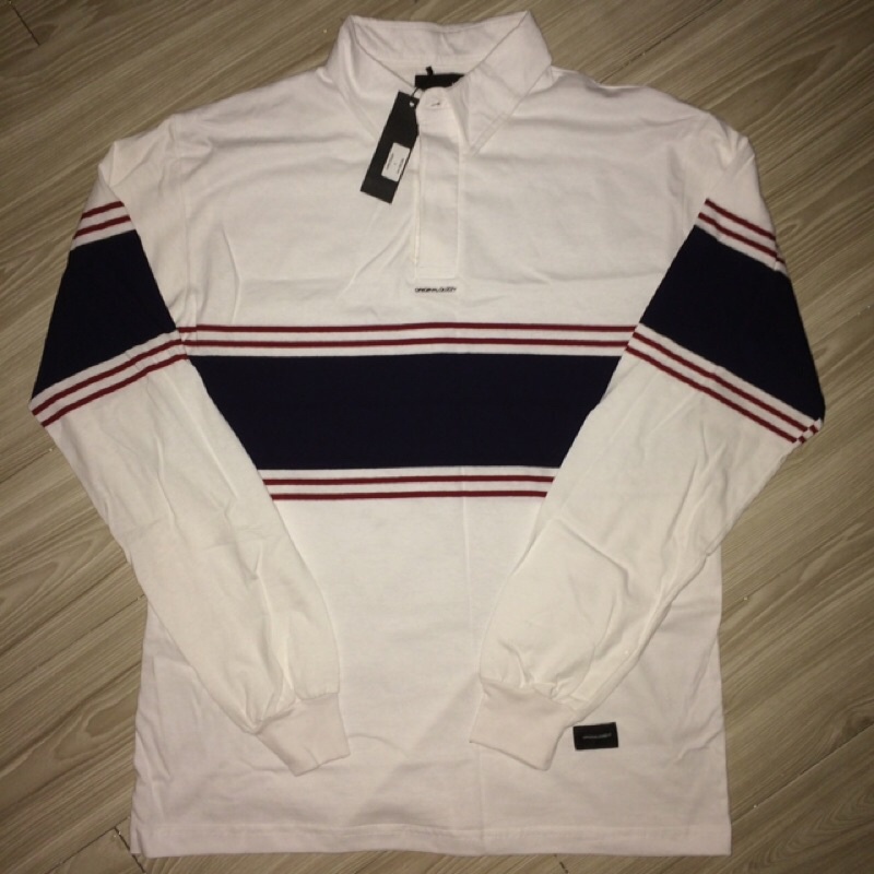 Rugby shirt kaos pria Original quzzy York rugby