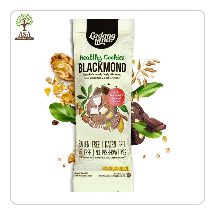 

Instant-Camilan- Ladang Lima Blackmond Cookies Sachet 33Gr -Camilan-Instant.