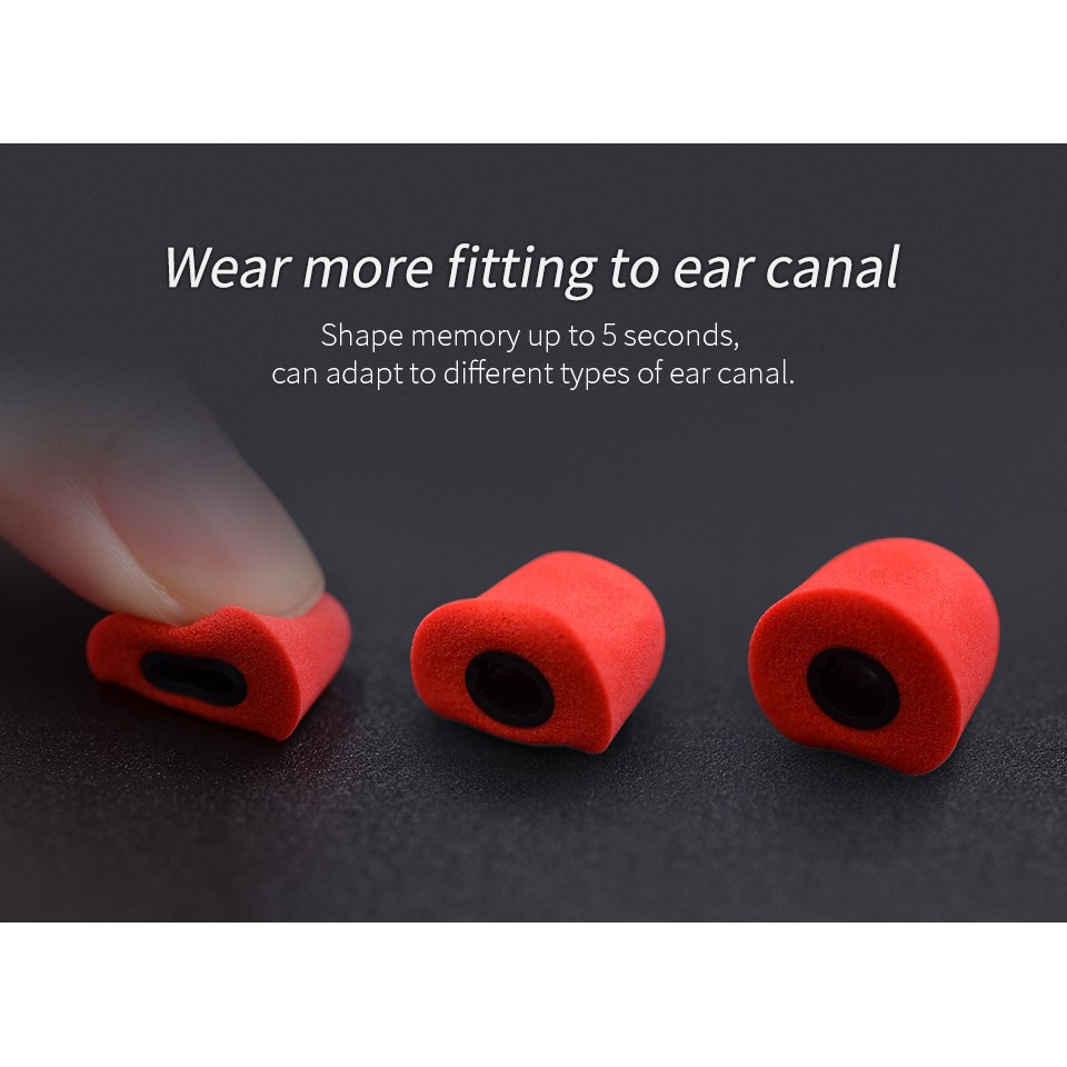 KZ Memory Foam Eartips - 3 Pasang utk  KZ EDX KZ ZSN PRO X KZ ZST X KZ ZSN PRO KZ DQ6 KZ ZS3 QKZ VK4