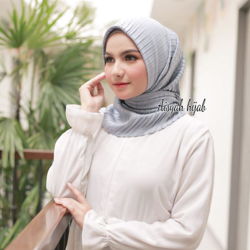 NEW GROSIR ISI 10 PCS Segiempar Plisket Maksmara Plisket Maxmara square plisket JILBAB MURAH BANGET