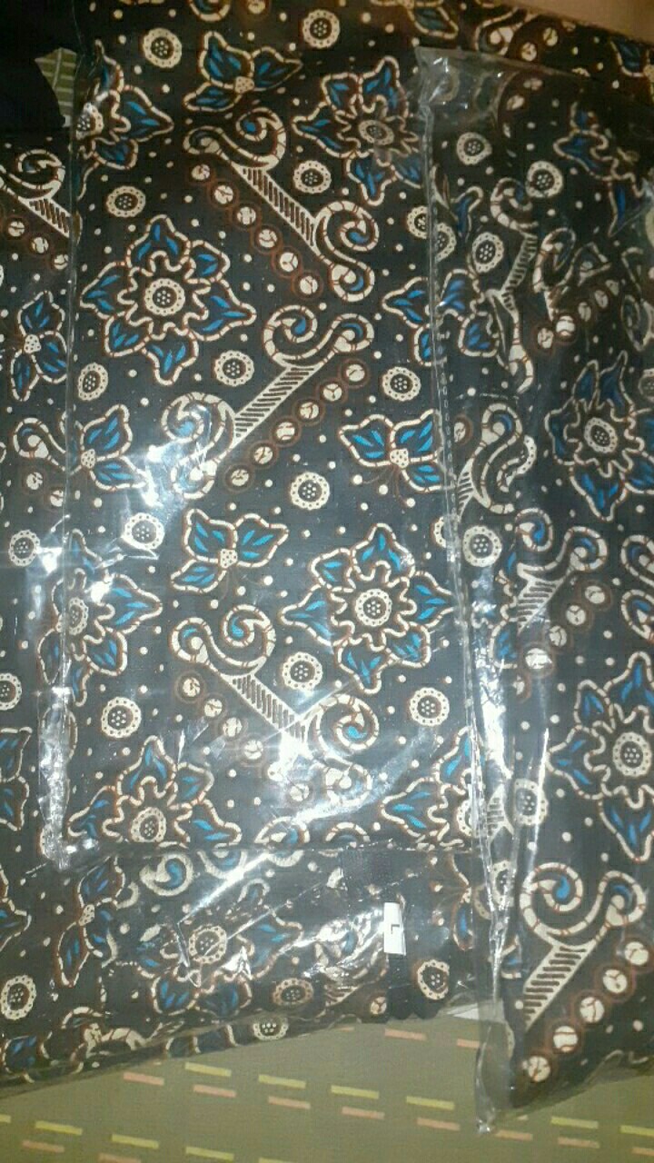 Baju Batik Couple Keluarga Sania Ruffle Ori Ndoro Jawi Terbaru