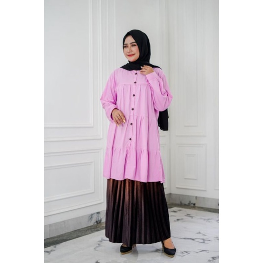 OZ060 Atasan tunik cantik wanita terbaru premium lembut dan nyaman ozora