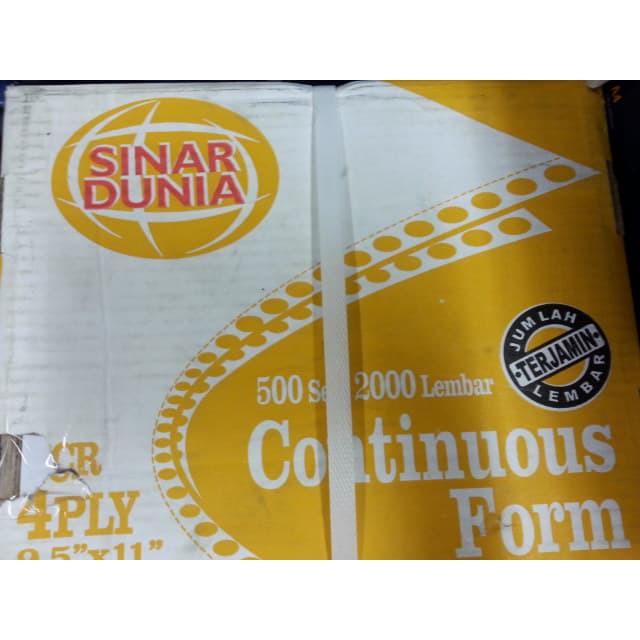 

Kertas Continuous form NCR 4rangkap SiDU