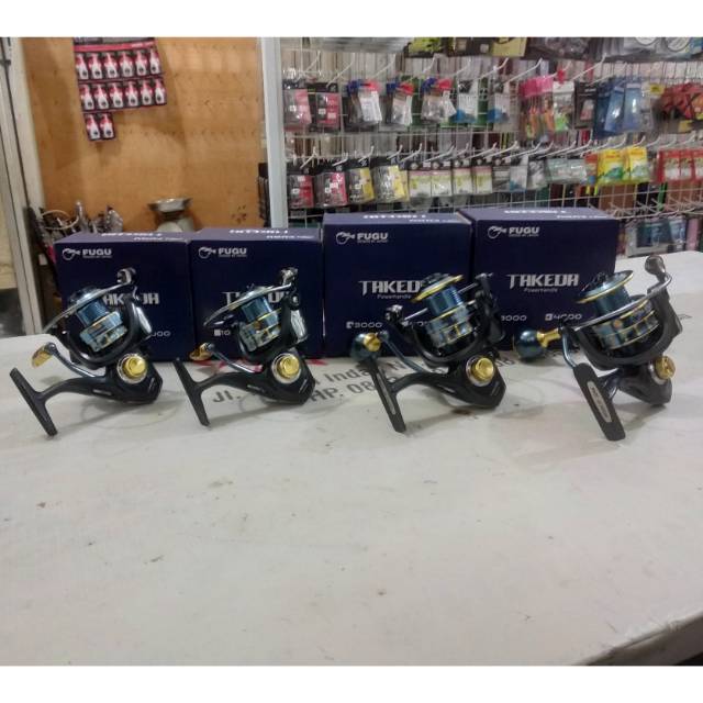 SPINNING REEL POWER HANDLE FUGU TAKEDA