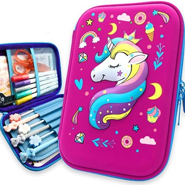 

[KODE PRODUK FQSFV7558] Tempat pensil kotak pensil 3D Unicorn Pencil Case tempat pensil Unicorn Kepala kado anak perempuan unicorn lucu import berkualitas